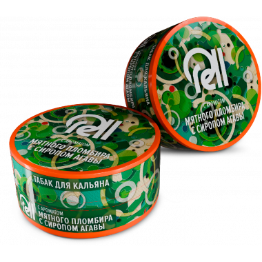 Табак для кальяна RELL с ароматом Мятного пломбира с сиропом агавы (25г.)