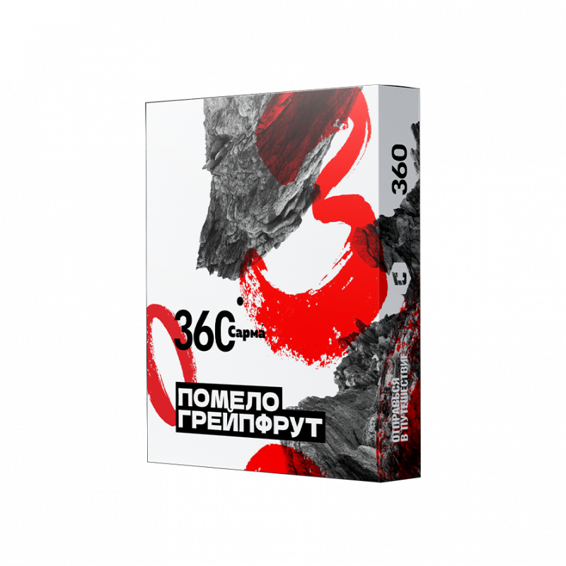 Фото и внешний вид — Табак для кальяна САРМА 360 Крепкая Помело-Грейпфрут 25г.