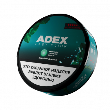 Табак жевательный Adex Easy Clik Strong Двойная мята 9 гр