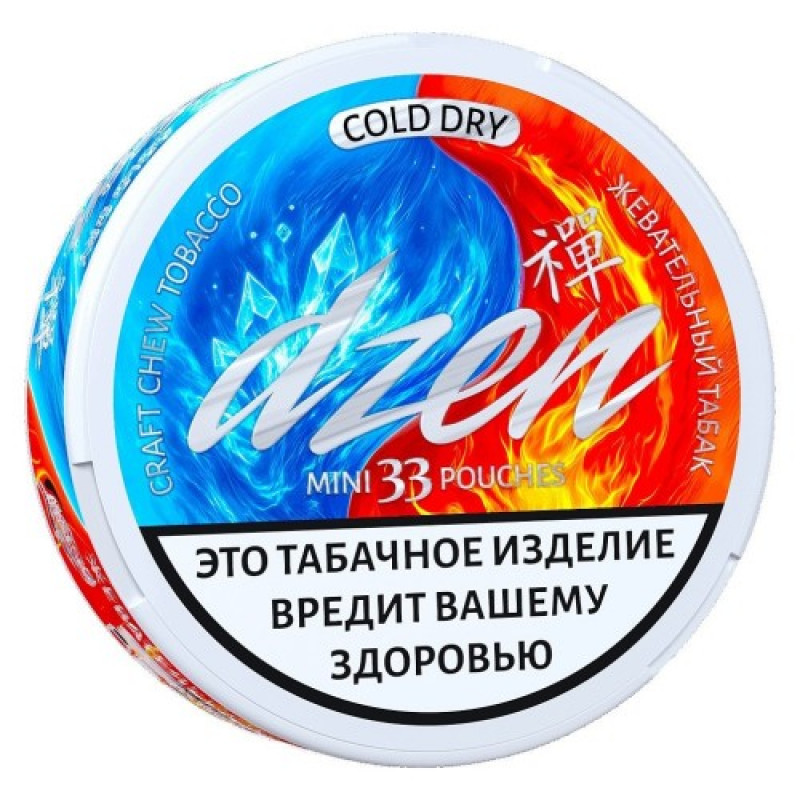 Фото и внешний вид — Табак жевательный Dzen Mini Cold Dry 9 гр