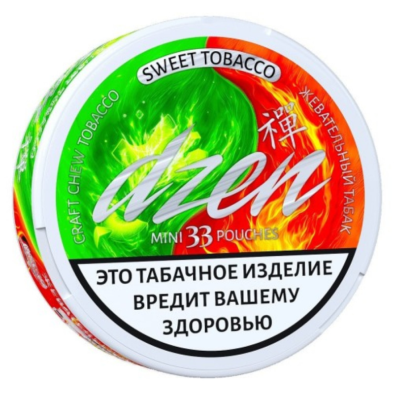 Фото и внешний вид — Табак жевательный Dzen Mini Sweet Tobacco 9 гр