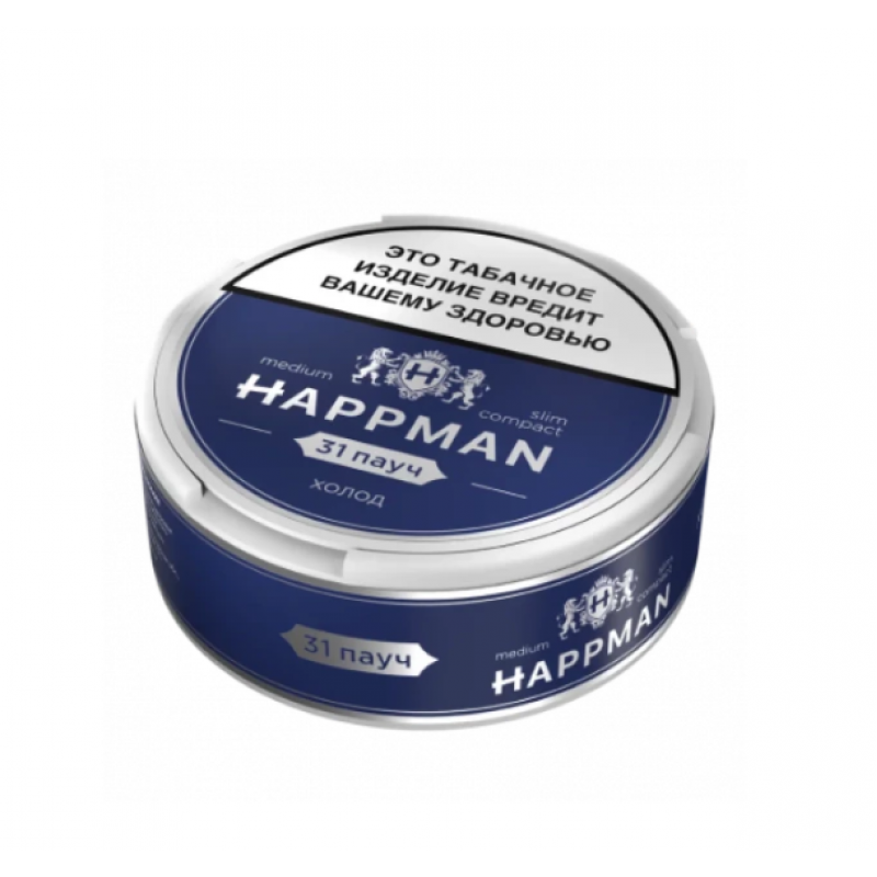 Фото и внешний вид — Табак жевательный HAPPMAN Medium «Холод»