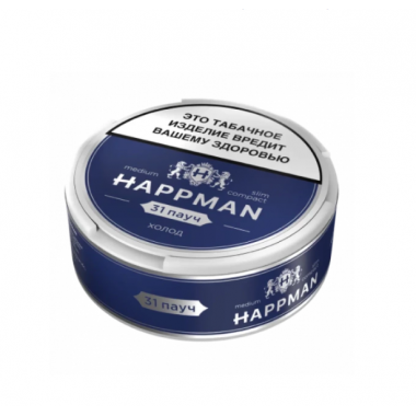 Табак жевательный HAPPMAN Strong Slim Compact «Холод»