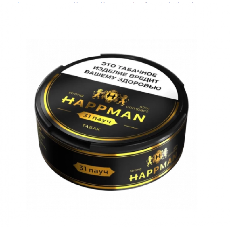 Фото и внешний вид — Табак жевательный HAPPMAN Strong Slim Compact «Табак»