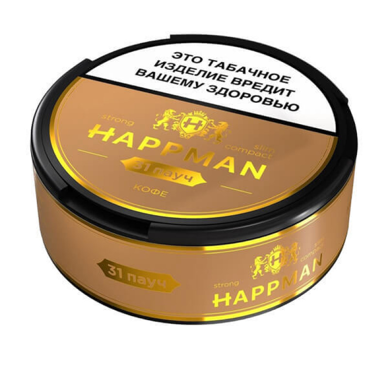 Фото и внешний вид — Табак жевательный HAPPMAN Strong Slim Compact Кофе