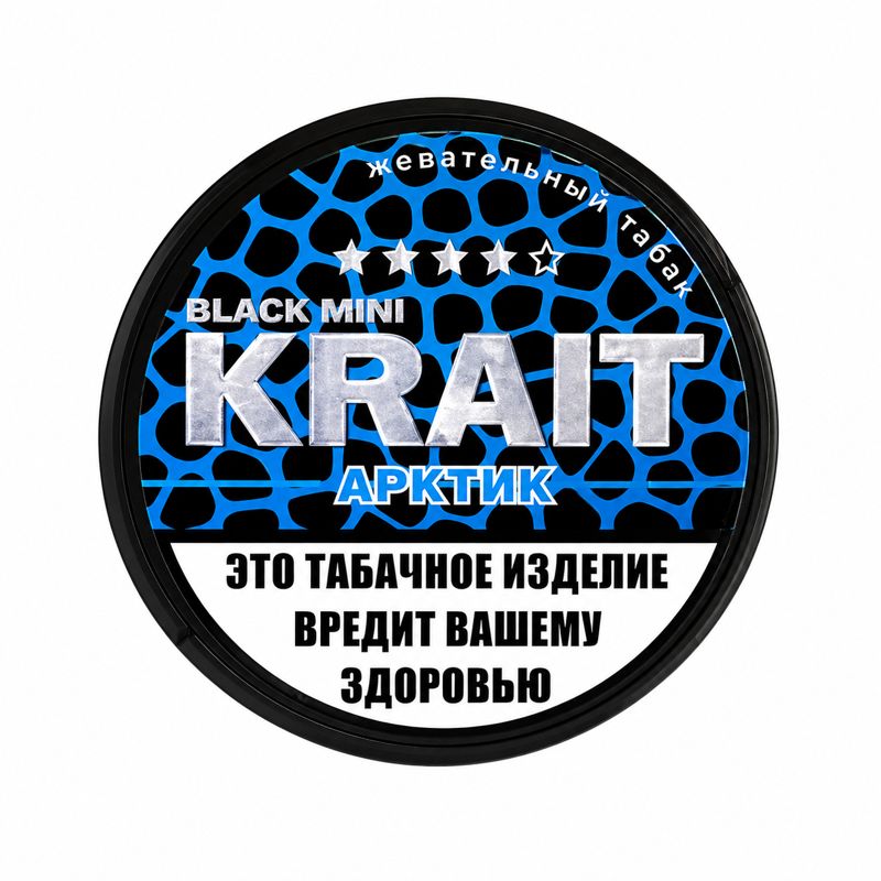 Фото и внешний вид — Табак жевательный Krait Mini Арктик 11 гр (30 п)