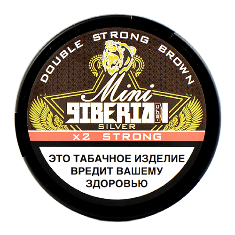 Фото и внешний вид — Табак жевательный Siberia Silver Mini Brown (кофе карамель) 10 гр