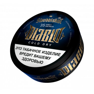 Табак жевательный Sweddishot Mini Limited Edition Diablo Cold Dry (мята, ментол, табак) 10 гр (35 п)