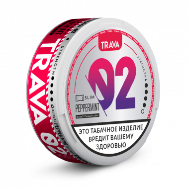 Жевательный табак TRAVA STRONG SLIM с ароматом PEPPERMINT