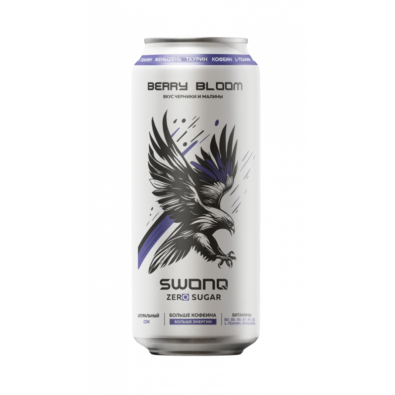 Фото и внешний вид — SWONQ Energy Berry Bloom 450мл