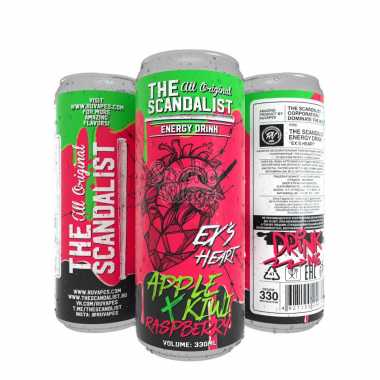 The Scandalist Energy Drink 500ml - Ex's Heart (Яблоко, Киви и Малина)
