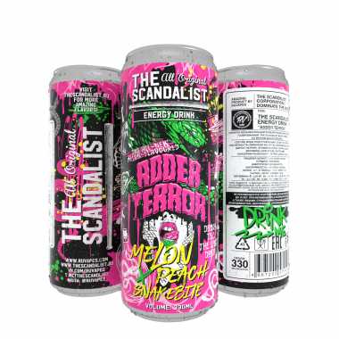 The Scandalist Energy Drink 330ml - Adder Terror (Дыня и Персик)