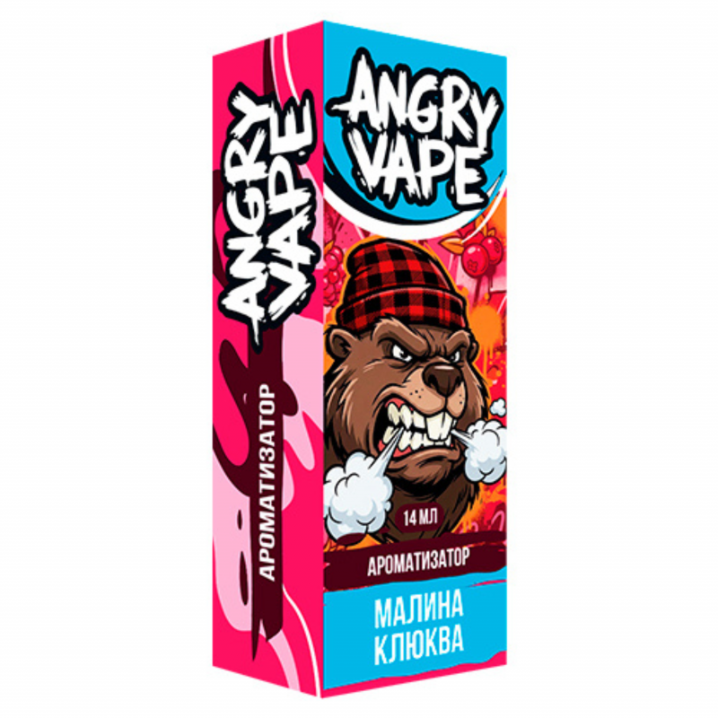 Фото и внешний вид — Ароматизатор Angry Vape - Малина Клюква 14 мл