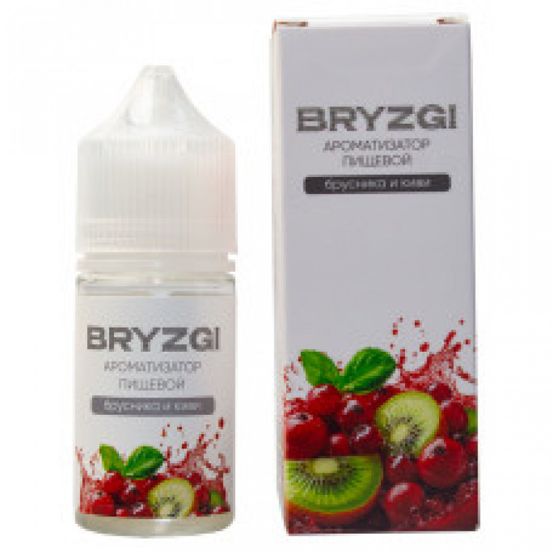 Фото и внешний вид — Ароматизатор пищевой Bryzgi - Брусника Киви 14мл