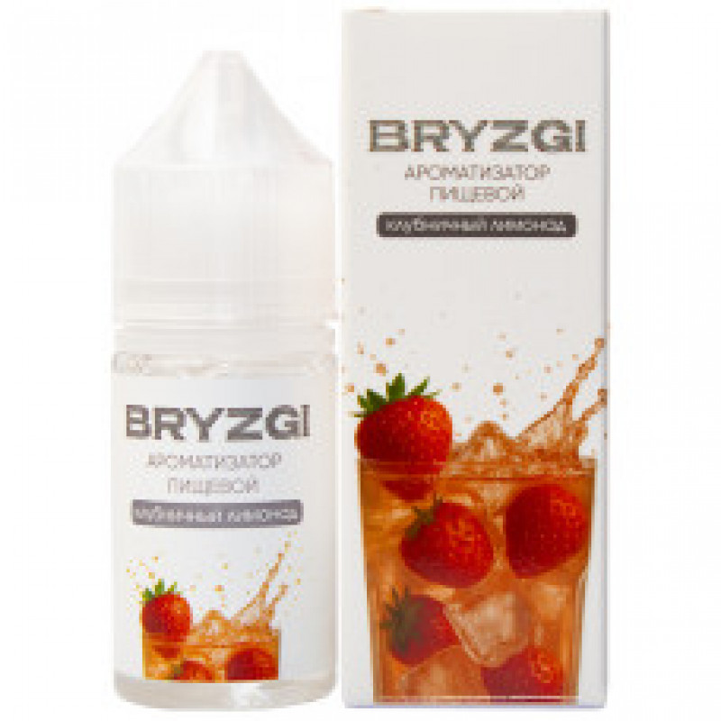 Фото и внешний вид — Ароматизатор пищевой Bryzgi - Клубничный Лимонад 14мл