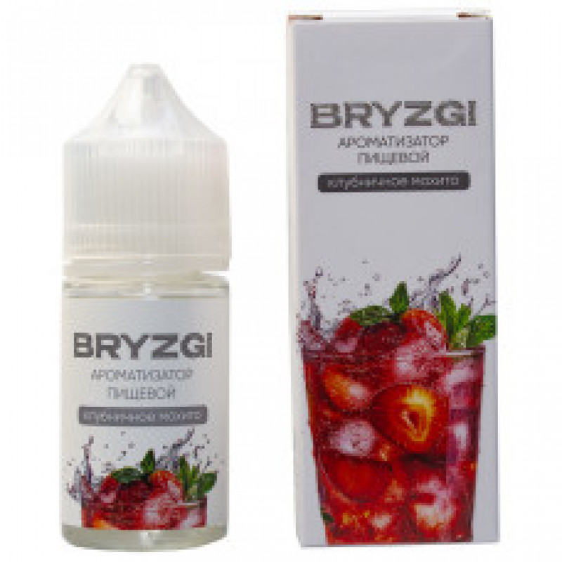 Фото и внешний вид — Ароматизатор пищевой Bryzgi - Клубничное Мохито 14мл