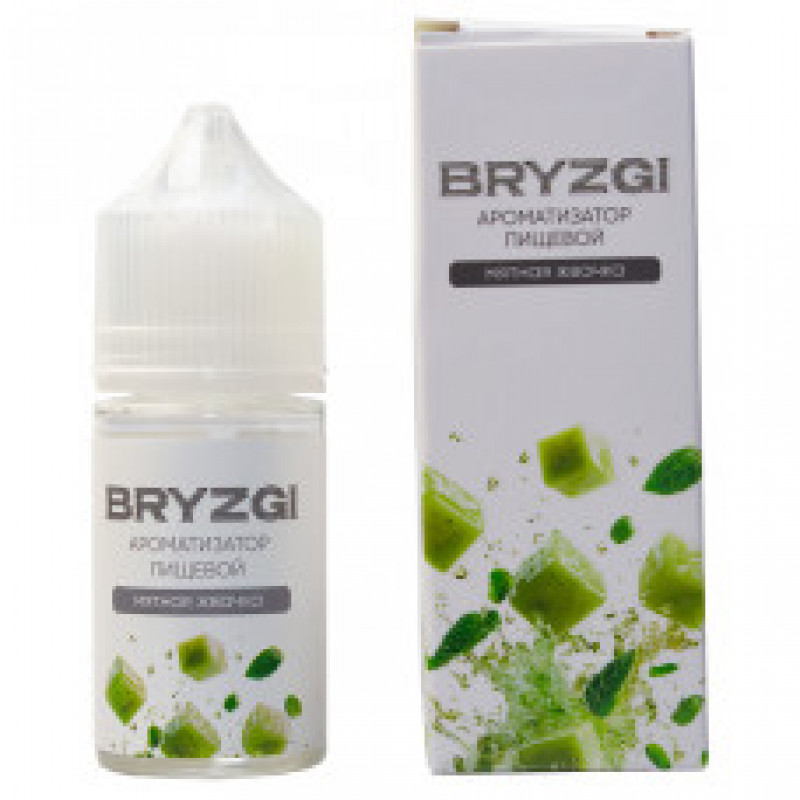 Фото и внешний вид — Ароматизатор пищевой Bryzgi - Мятная Жвачка 14мл
