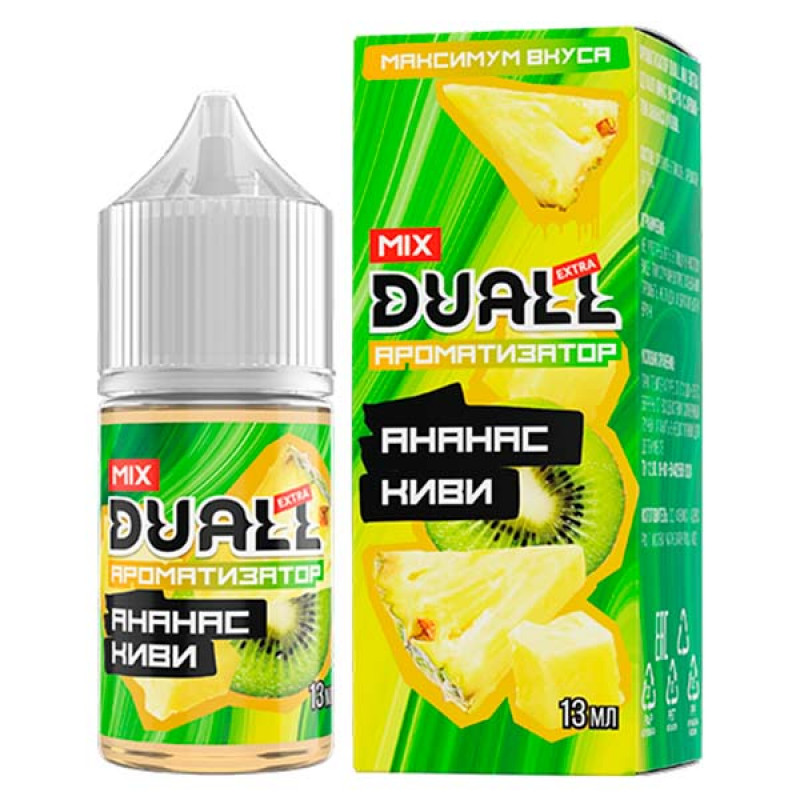 Фото и внешний вид — Ароматизатор Duall Mix Ананас Киви 13мл