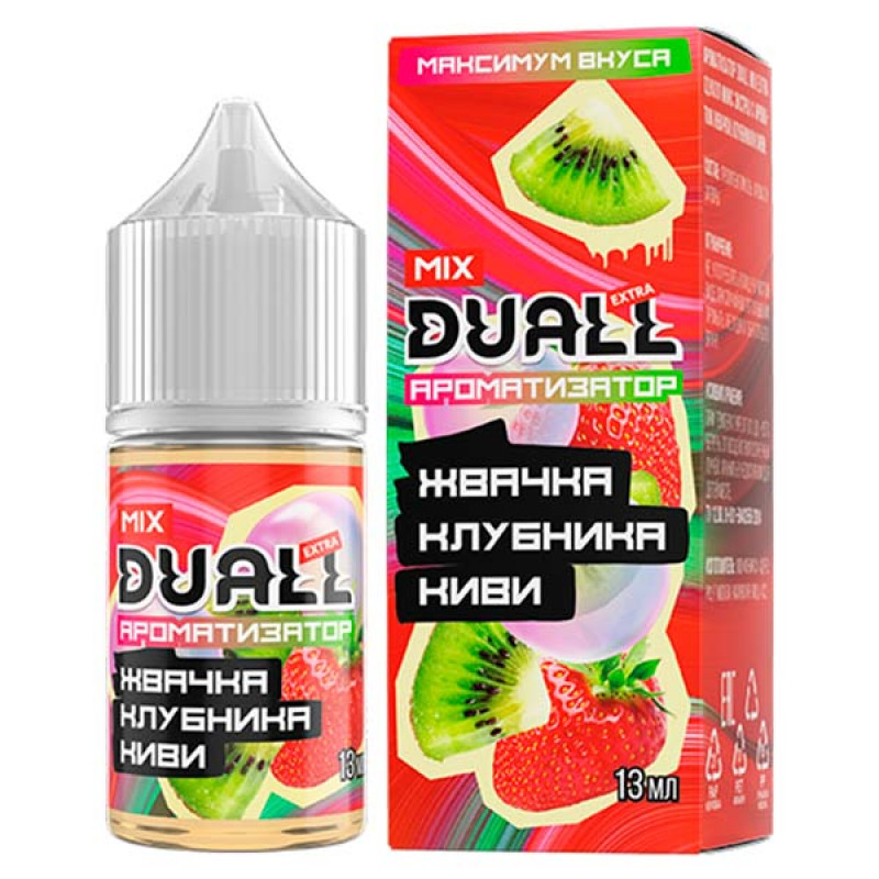 Фото и внешний вид — Ароматизатор Duall Mix Жвачка Клубника Киви 13мл
