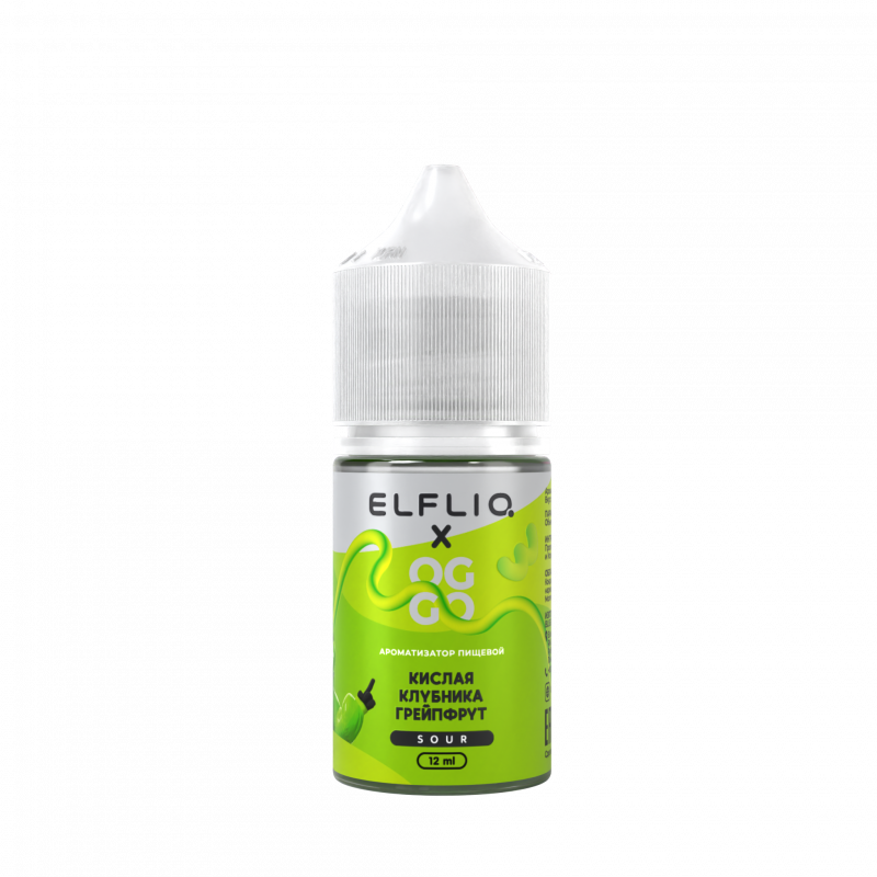 Фото и внешний вид — Ароматизатор Elfliq X Oggo Sour - Wild Strawberry Grapefruit 12ml