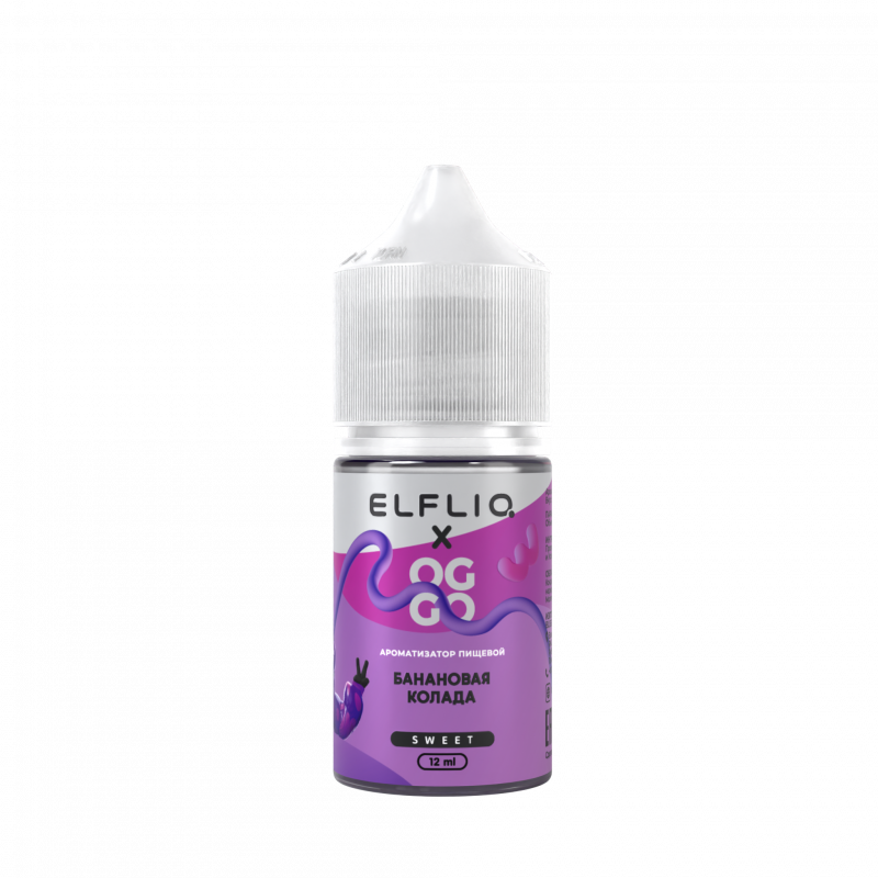 Фото и внешний вид — Ароматизатор Elfliq X Oggo Sweet - Banana Colada 12ml