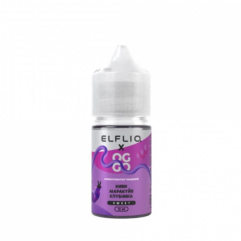 Фото и внешний вид — Ароматизатор Elfliq X Oggo Sweet - Kiwi Passionfruit Strawberry 12ml