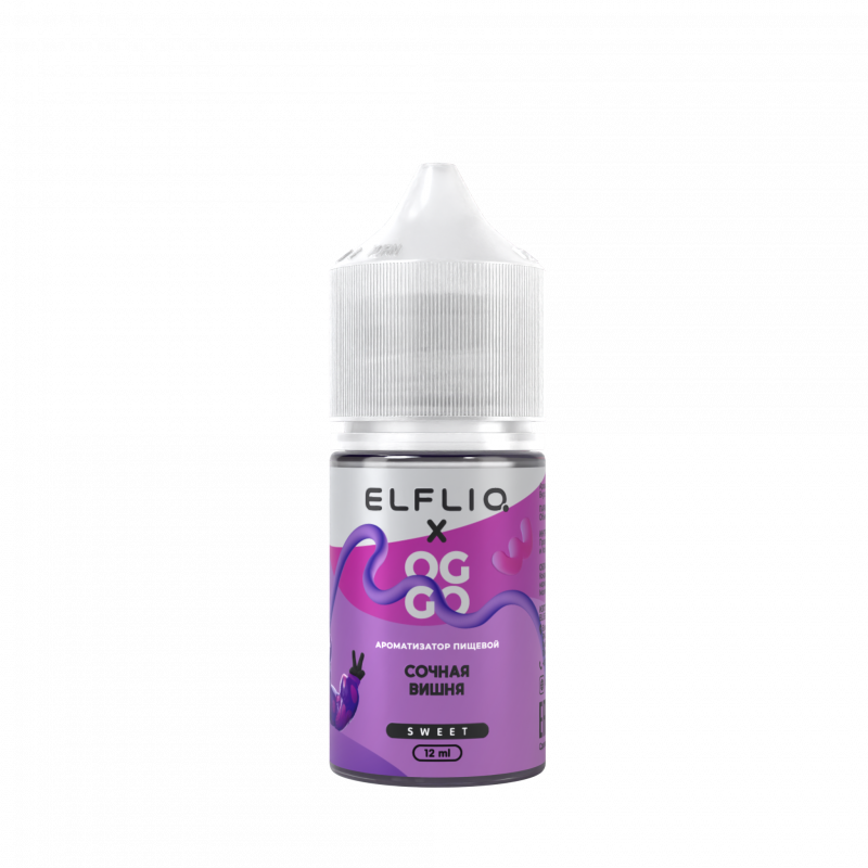 Фото и внешний вид — Ароматизатор Elfliq X Oggo Sweet - Juicy Cherry Berry 12ml