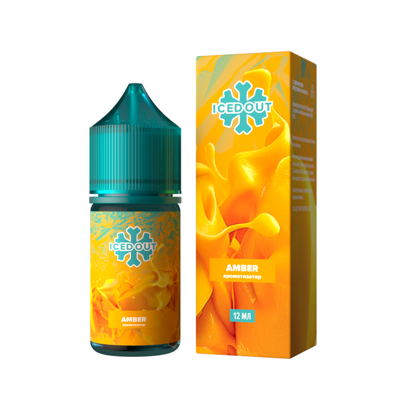 Фото и внешний вид — Ароматизатор Glitch Sauce ICED OUT - Amber ( Персик и манго ) 12 мл