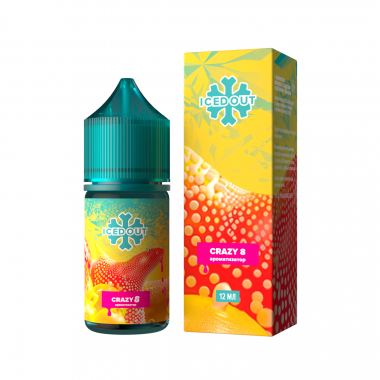 Ароматизатор Glitch Sauce "ICED OUT" - Crazy 8 ( Жвачка со вкусом клубники и банана ) 12 мл