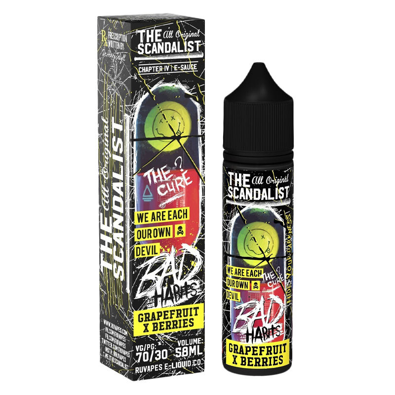 Фото и внешний вид — The Scandalist 58ml 0mg - Bad Habits