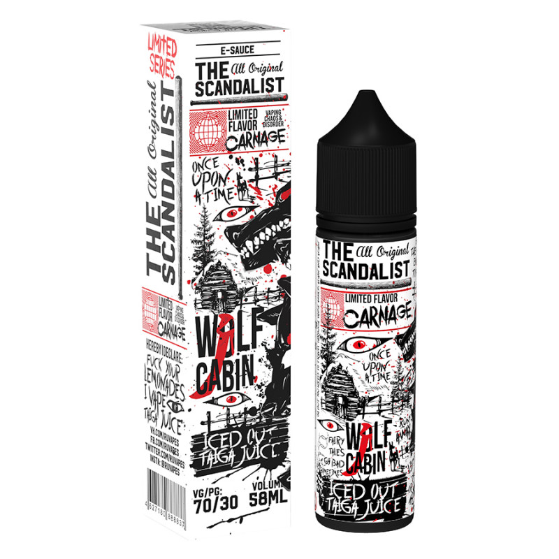 Фото и внешний вид — The Scandalist 58ml 0mg - Wolf Cabin