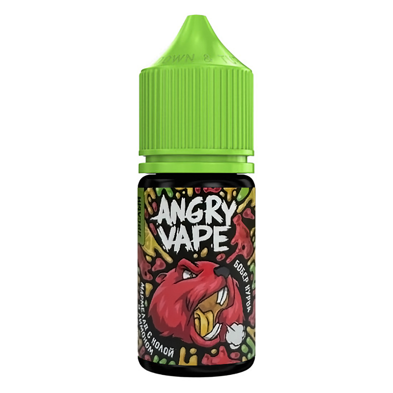 Фото и внешний вид — Angry Vape SALT 30ml - Бобер Курва (Мармелад с колой и лимоном) N