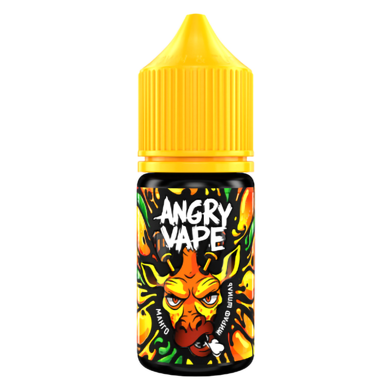 Фото и внешний вид — Angry Vape SALT 30ml - Жираф Шпиль (Манго) N