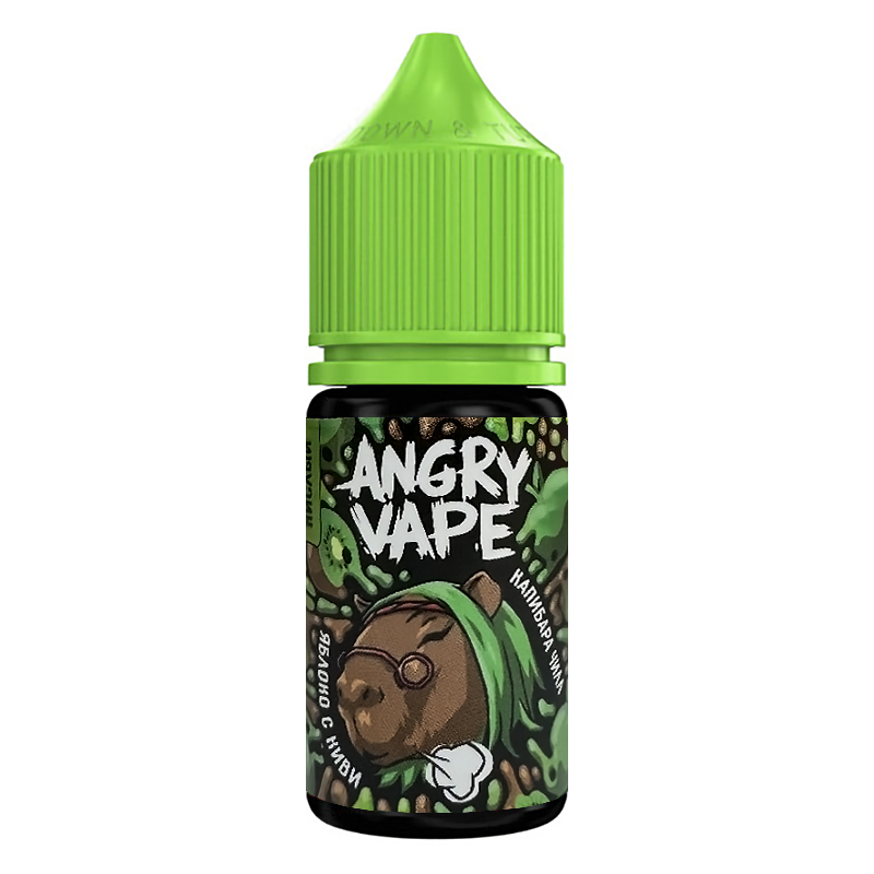 Фото и внешний вид — Angry Vape SALT 30ml - Капибара Чилл (Яблоко киви) N