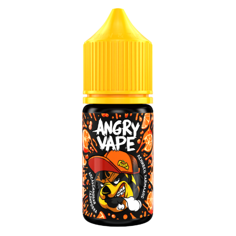 Фото и внешний вид — Angry Vape SALT 30ml - Ленивец Таймлапс (Апельсиновая газировка) N