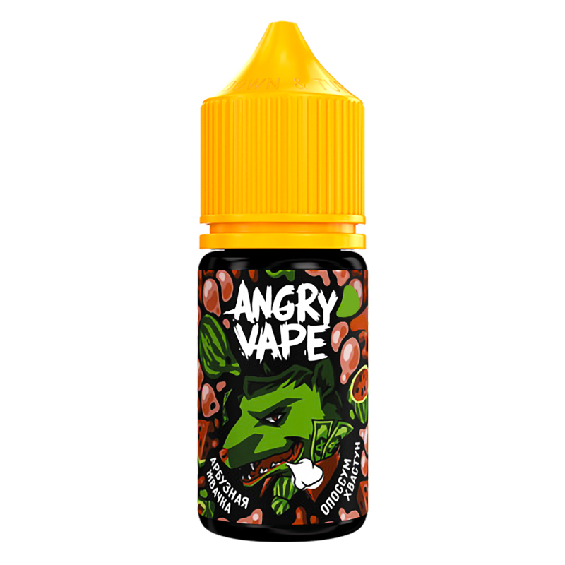 Фото и внешний вид — Angry Vape SALT 30ml - Опоссум Хвастун (Арбузная жвачка) N