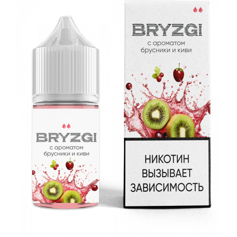 Фото и внешний вид — BRYZGI 30ml - Брусника Киви Лёд N