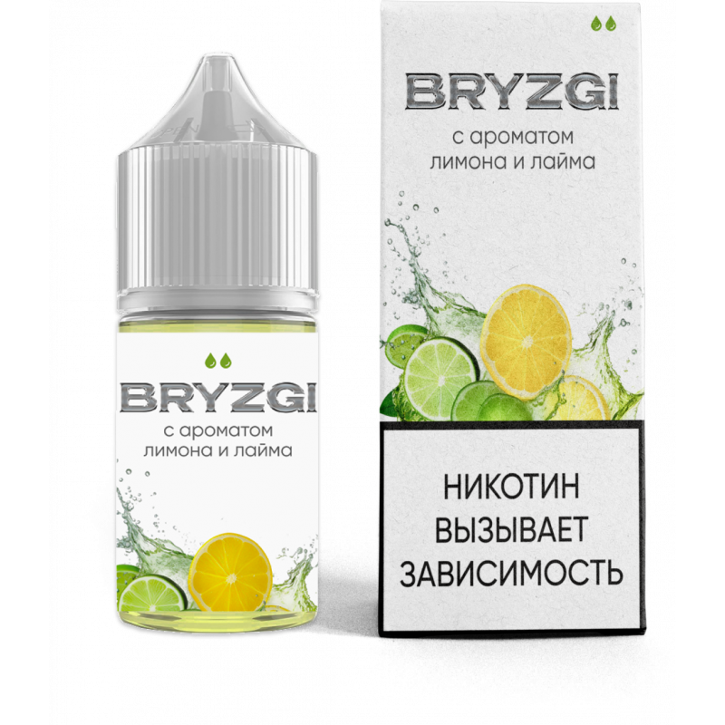 Фото и внешний вид — BRYZGI 30ml - Лимон Лайм N