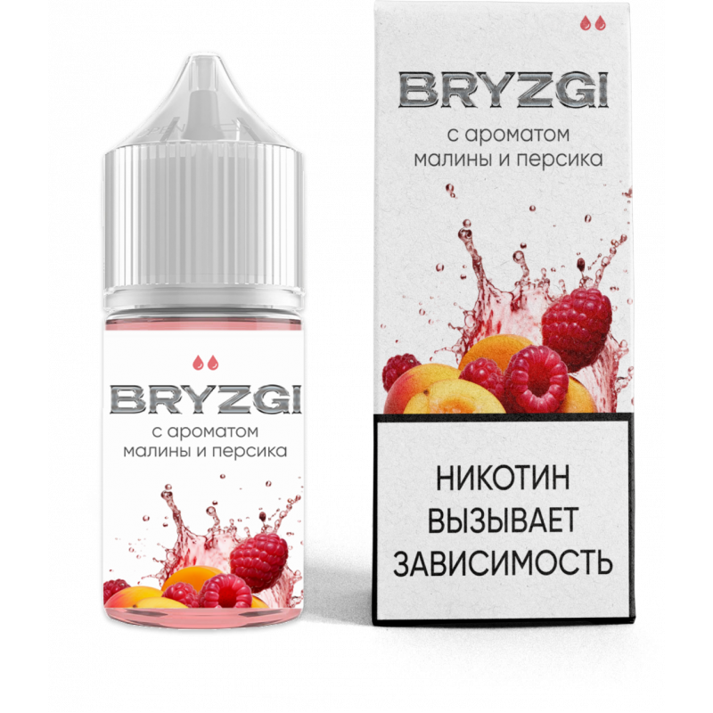 Фото и внешний вид — BRYZGI 30ml - Малина Персик N