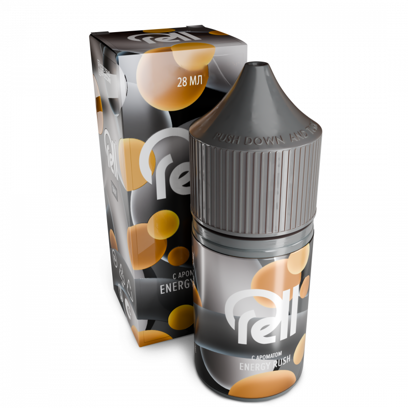 Фото и внешний вид — RELL Gray 28ml 0mg - Energy Rush