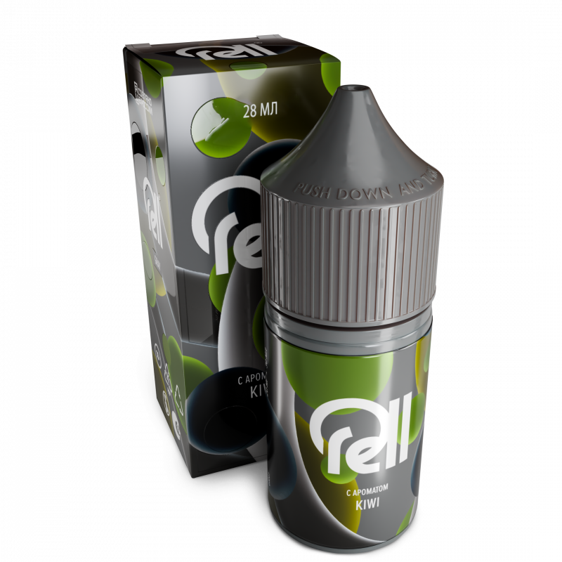 Фото и внешний вид — RELL Gray 28ml 0mg - Kiwi