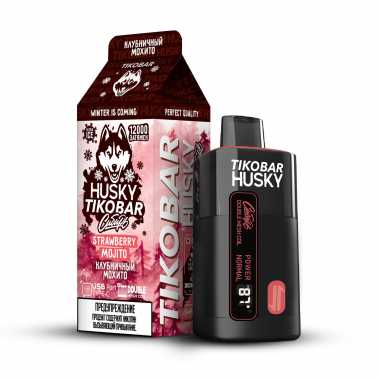 TIKOBAR HUSKY Сибирь 12000 - Strawberry Mojito (Клубничный Мохито) (М)