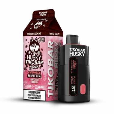 TIKOBAR HUSKY Сибирь 12000 - Wateremelon Bubble Gum (Арбузная Жвачка) (М)