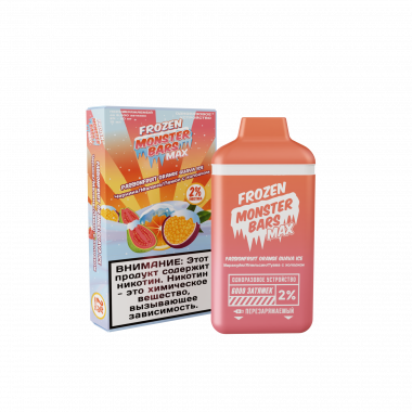 Frozen Monster Bars Max 6000 - Passionfruit Orange Guava Ice