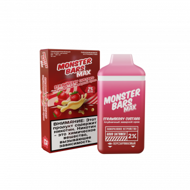 Monster Bars Max 6000 - Strawberry Custard