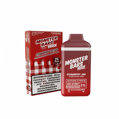 Monster Bars Max 6000 - Strawberry Jam