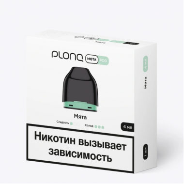 Предзаправленный картридж Plonq Meta 0.8ohm 4ml - Мята
