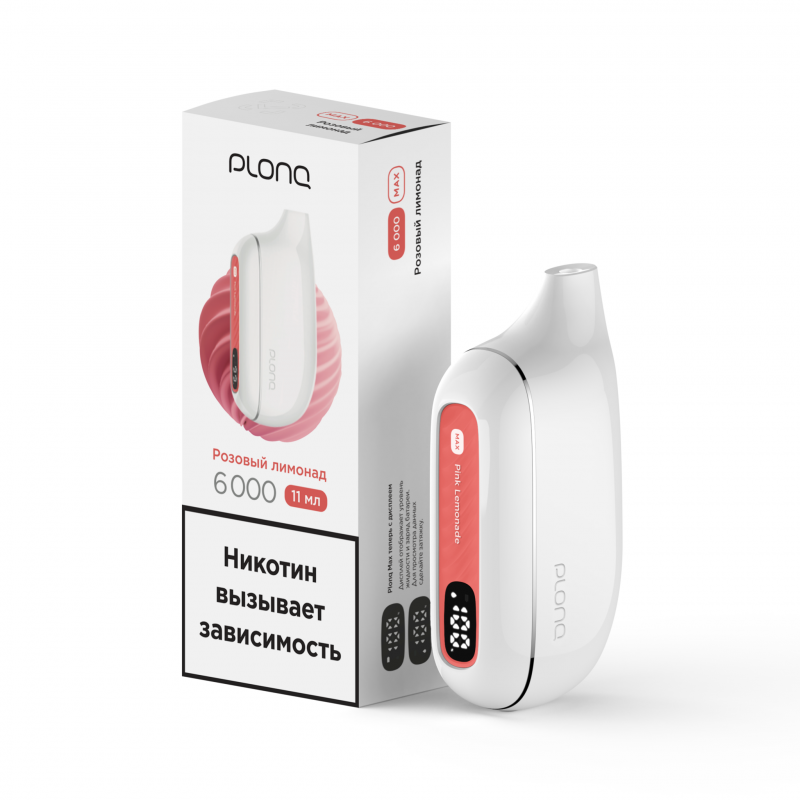 Фото и внешний вид — PLONQ MAX 6000 - Розовый Лимонад