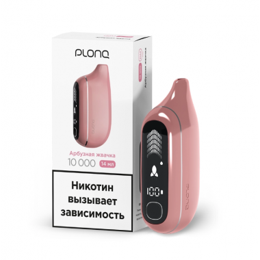 ЭСДН Plonq MAX PRO вкус АРБУЗНАЯ ЖВАЧКА до 10000 затяжек