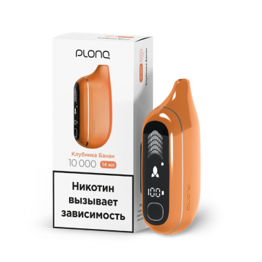 ЭСДН Plonq MAX PRO вкус КЛУБНИКА БАНАН до 10000 затяжек